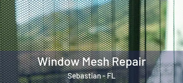 Window Mesh Repair Sebastian - FL